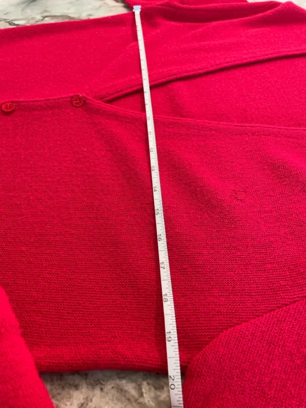 Christian Dior Red Cardigan Sweater Vintage Medium - Picture 5 of 10